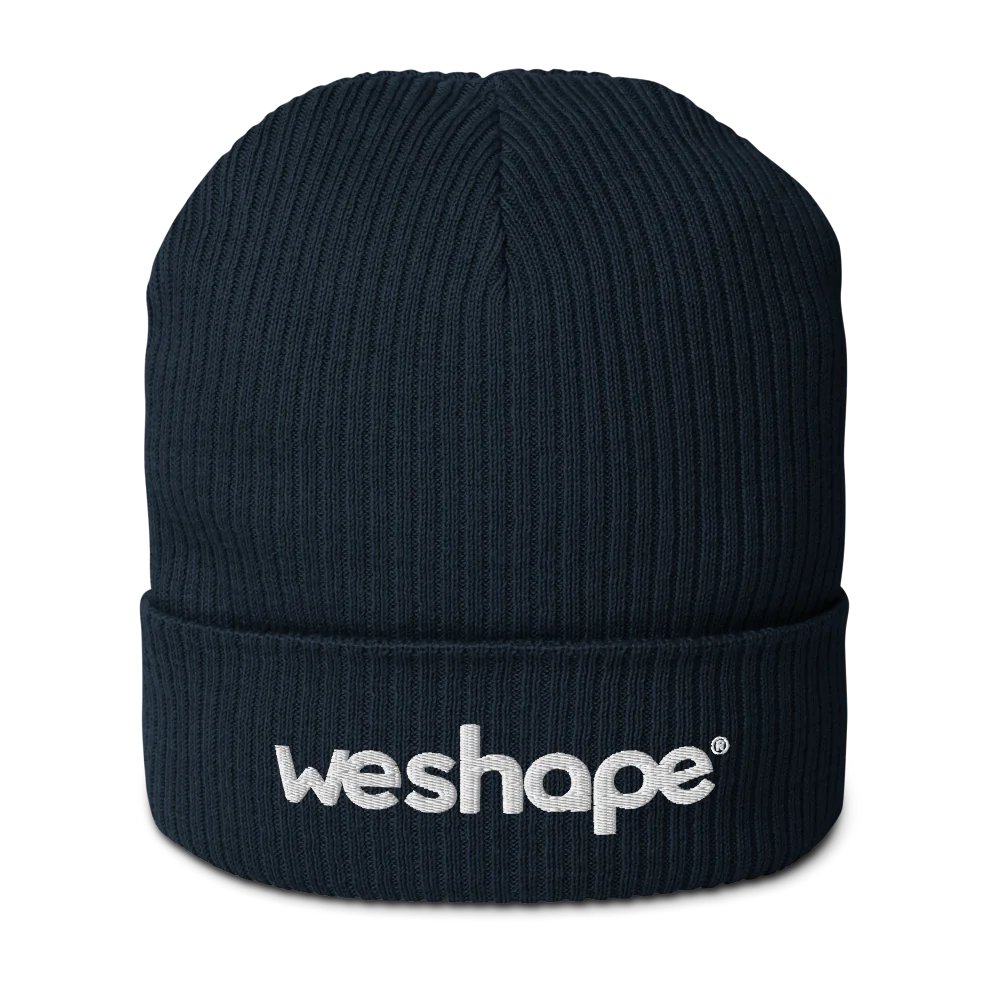 WeShape Organic Ribbed Beanie | Atlantis