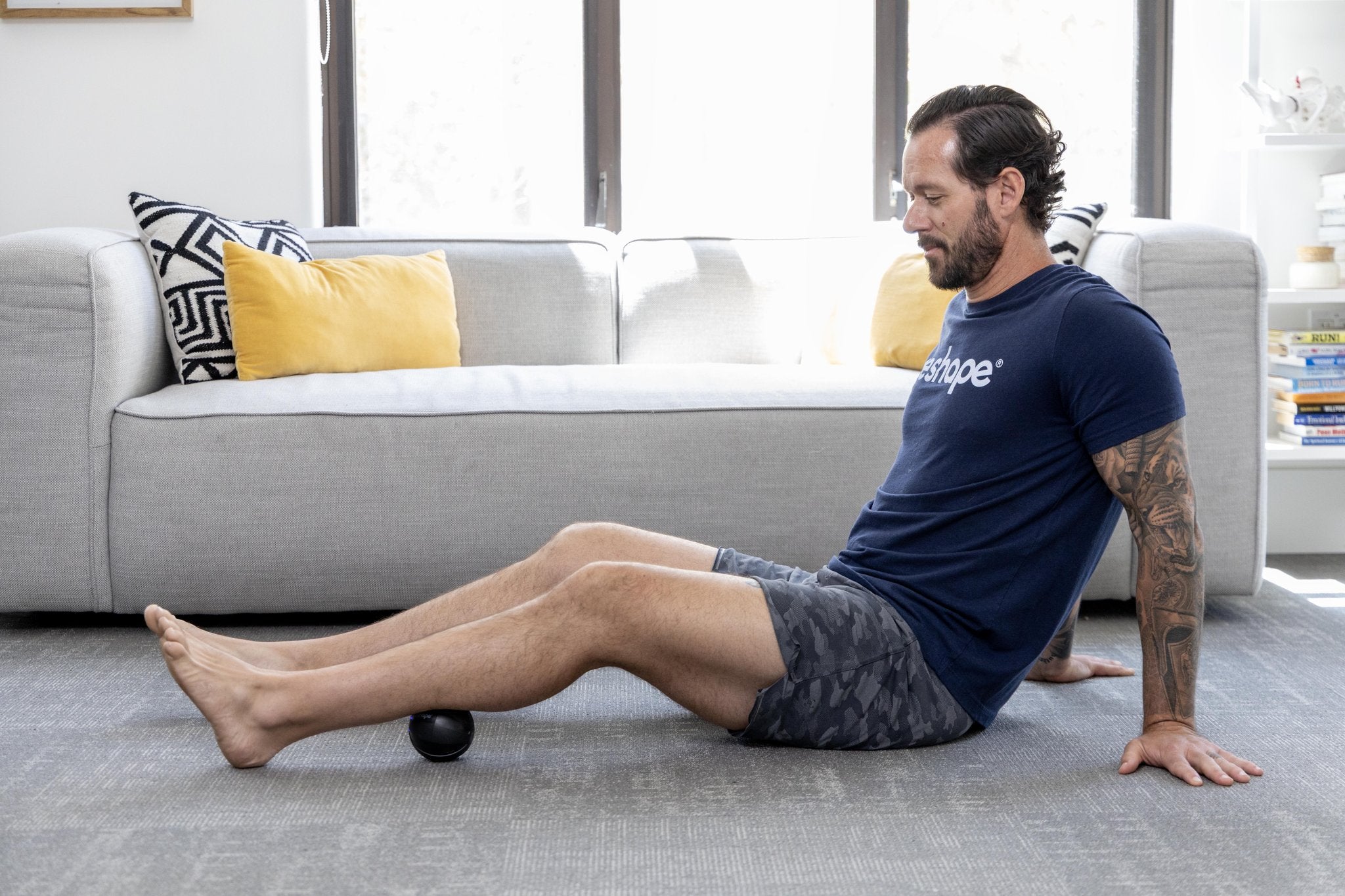 Tyler Using WeRelease on leg