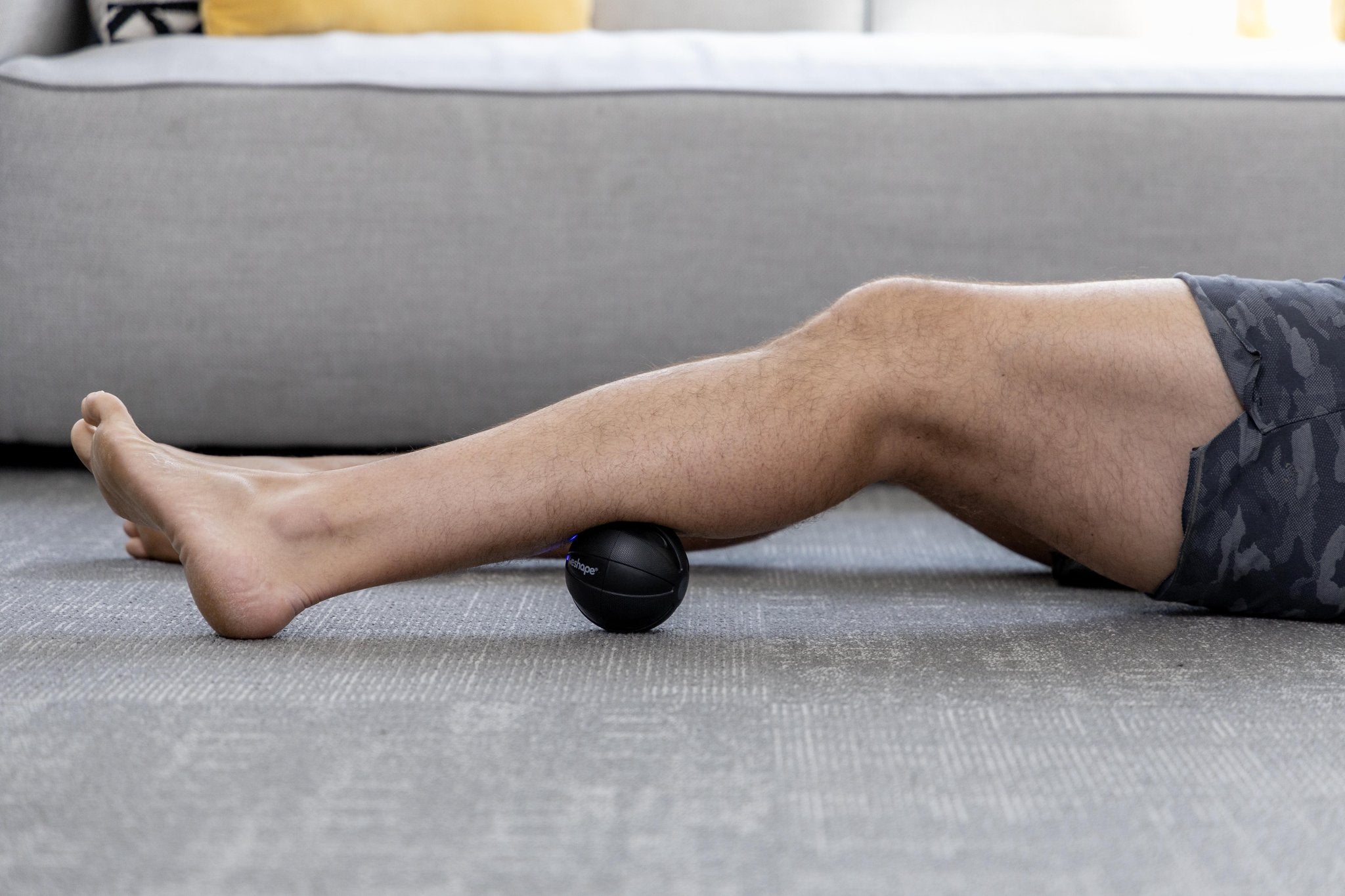 Tyler Using WeRelease on leg Up Close