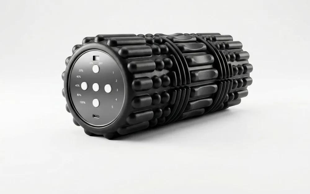 WeRoll vibrating foam roller with five adjustable vibration levels