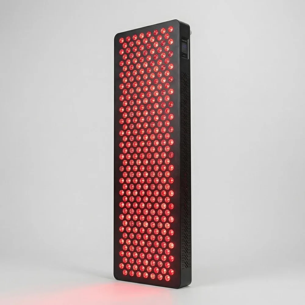 WeRestore panel glowing with red and near-infrared light