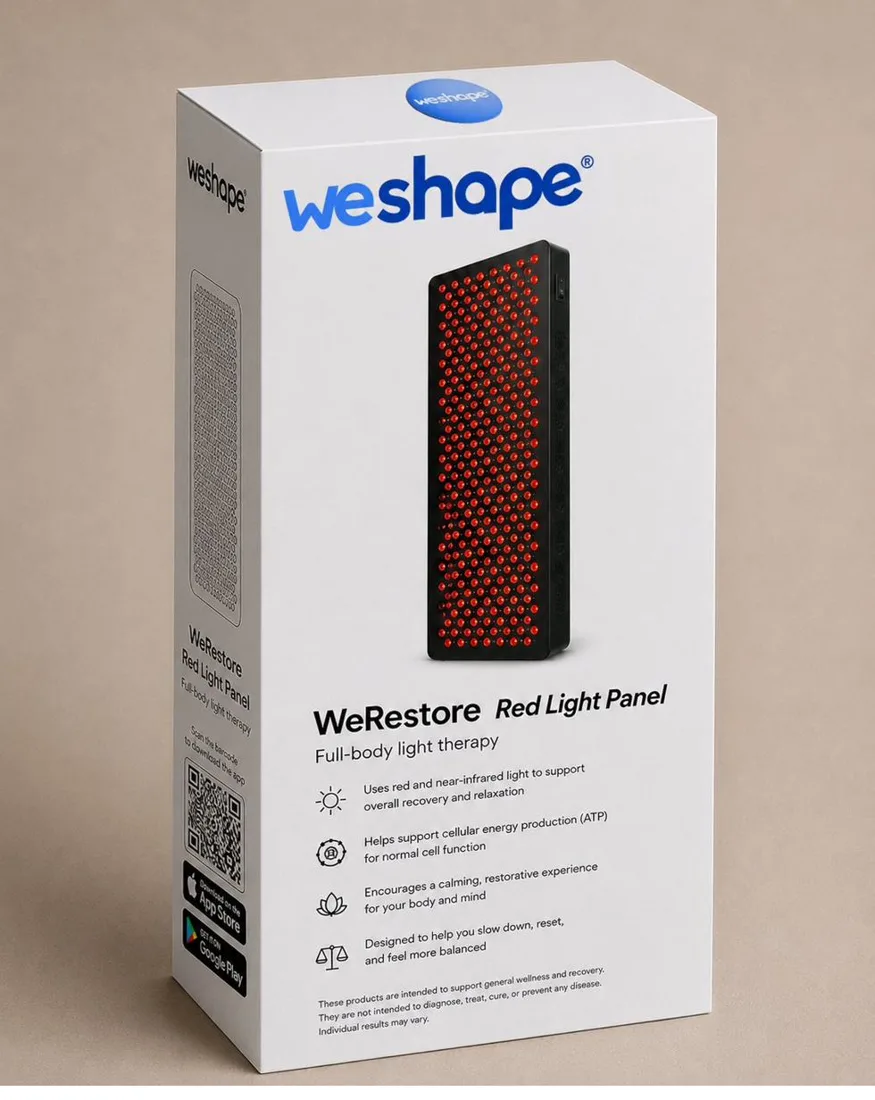 WeRestore panel in official WeShape packaging
